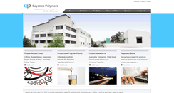 Desktop Screenshot of gayatreepolymers.com